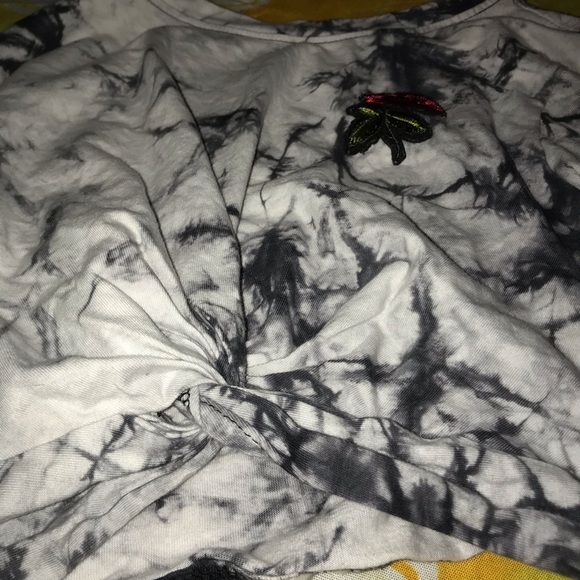 Tie Dye Rose Cropped Long Sleeve - Picture 2 of 5
